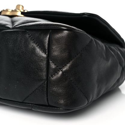 Chanel Goatskin Quilted Medium Chanel 19 Flap Black 9 of 10