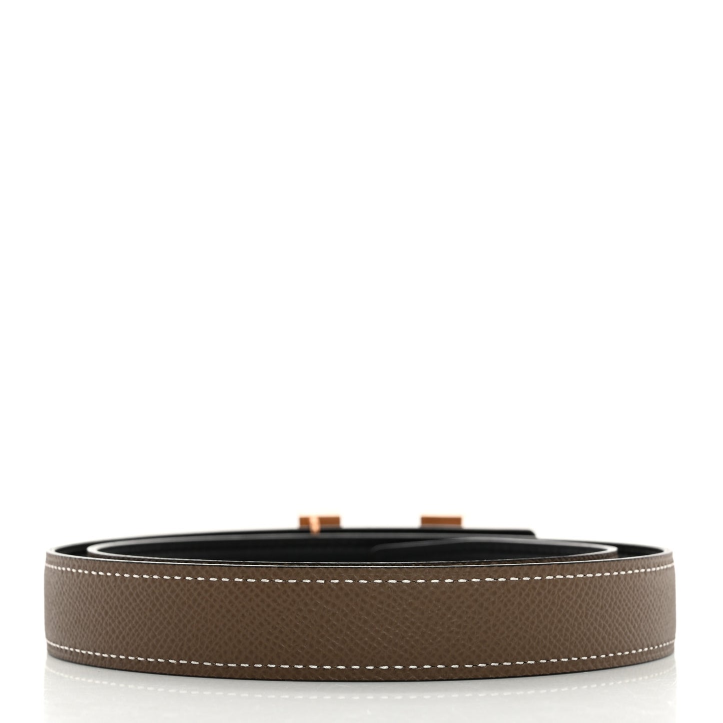 Swift Epsom 24mm Mini Constance H Belt 75 Black Etoupe