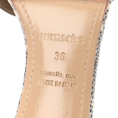 Hermes Lizard Premiere 70 Sandals 36 Ombre 7 of 11