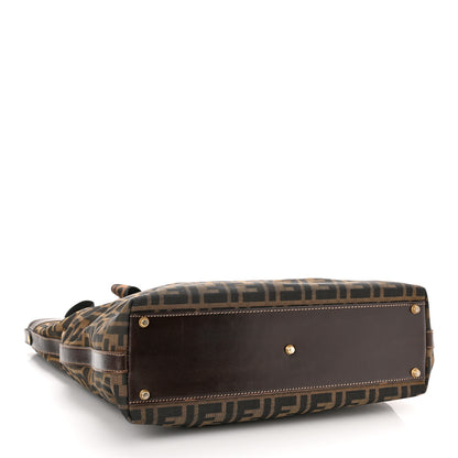 Fendi Zucca Top Handle Tote Tobacco 4 of 11