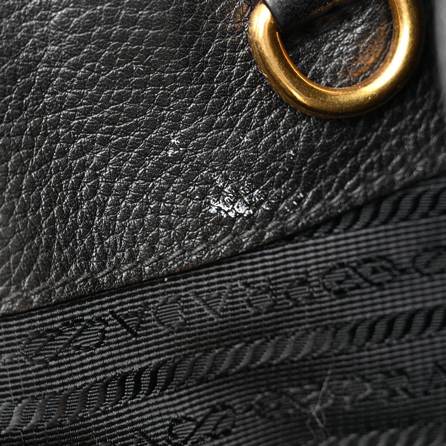 Prada Vitello Daino Shoulder Bag Black 14 of 18