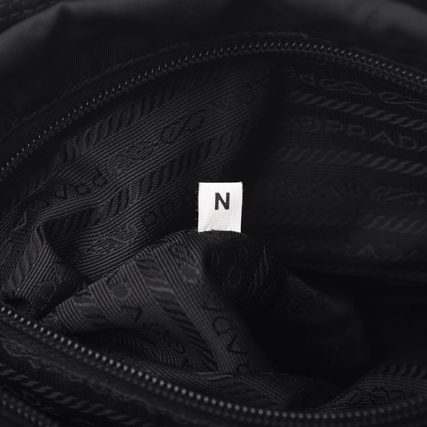 Prada Tessuto Nylon Calfskin Chain Tote Black 6 of 10