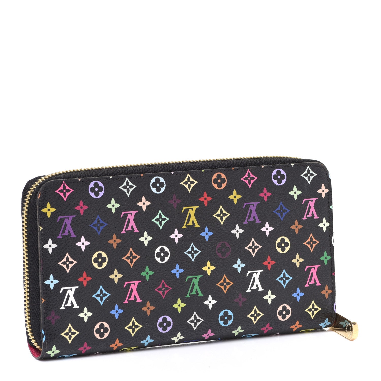 Louis Vuitton Monogram Multicolor Zippy Wallet Black Grenade 3 of 8