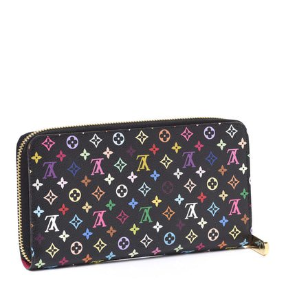 Louis Vuitton Monogram Multicolor Zippy Wallet Black Grenade 3 of 8