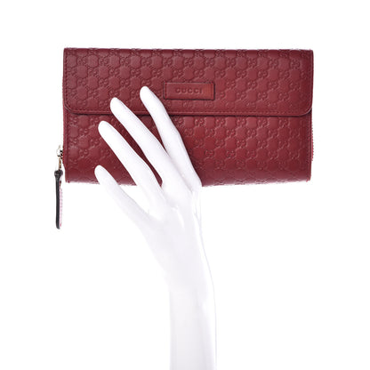 Gucci Soft Microguccissima Continental Zip Wallet Red 2 of 9