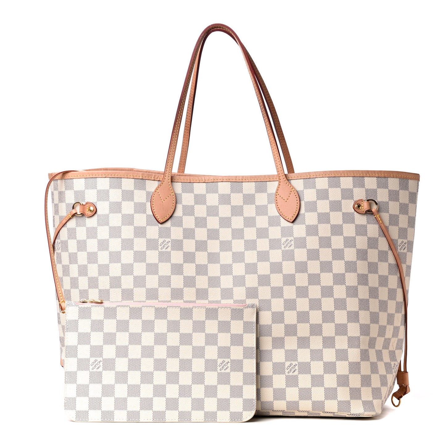 Damier Azur Neo Neverfull GM Rose Ballerine