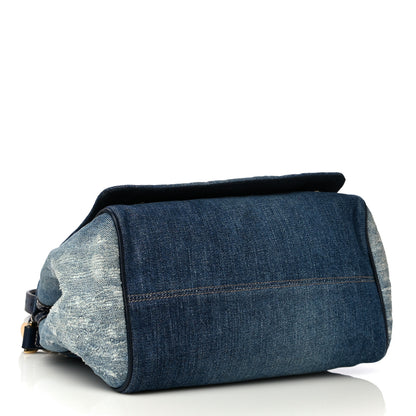 Dolce & Gabbana Distressed Denim Miss Sicily Satchel Blue Jeans 4 of 23
