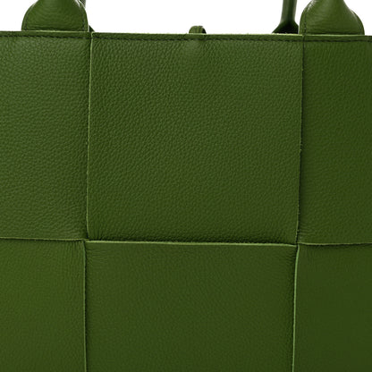 Bottega Veneta Grained Calfskin Intrecciato Small Arco Tote Avocado 9 of 11