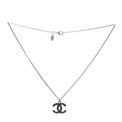 Chanel Enamel CC Baroque Necklace Black Gold 3 of 6
