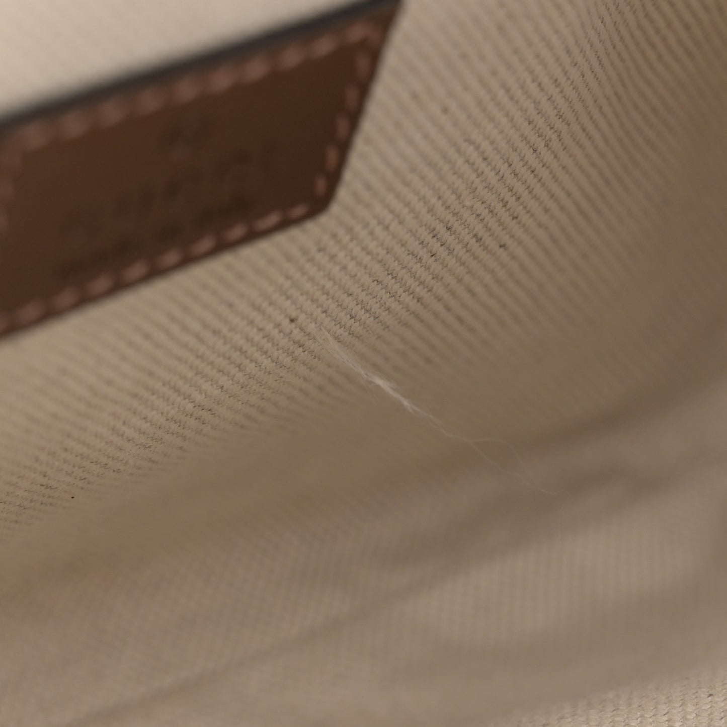 GG Supreme Monogram Textured Calfskin Retro Interlocking G Belt Bag Beige Ebony Brown Sugar