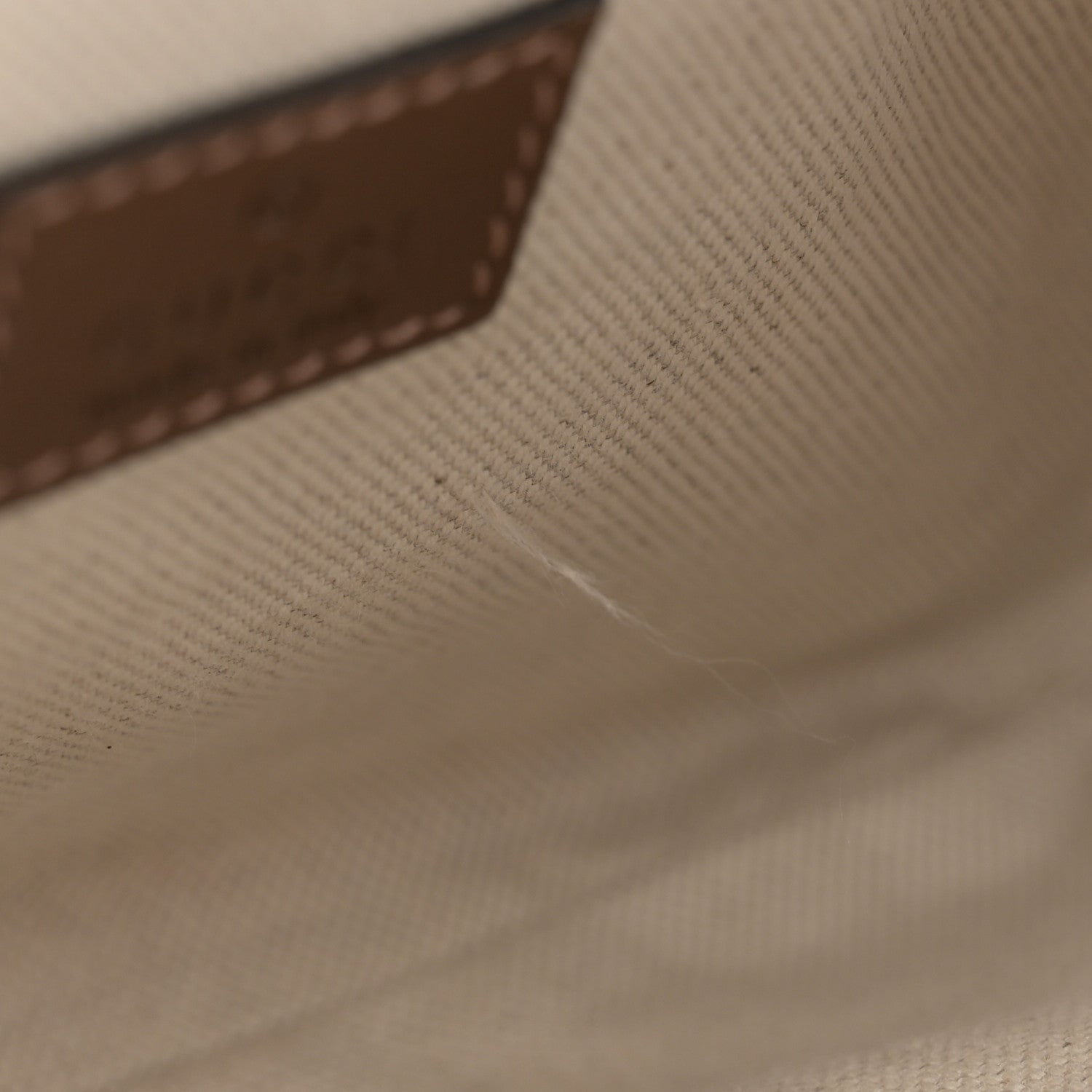 Gucci GG Supreme Monogram Textured Calfskin Retro Interlocking G Belt Bag Beige Ebony Brown Sugar 11 of 12