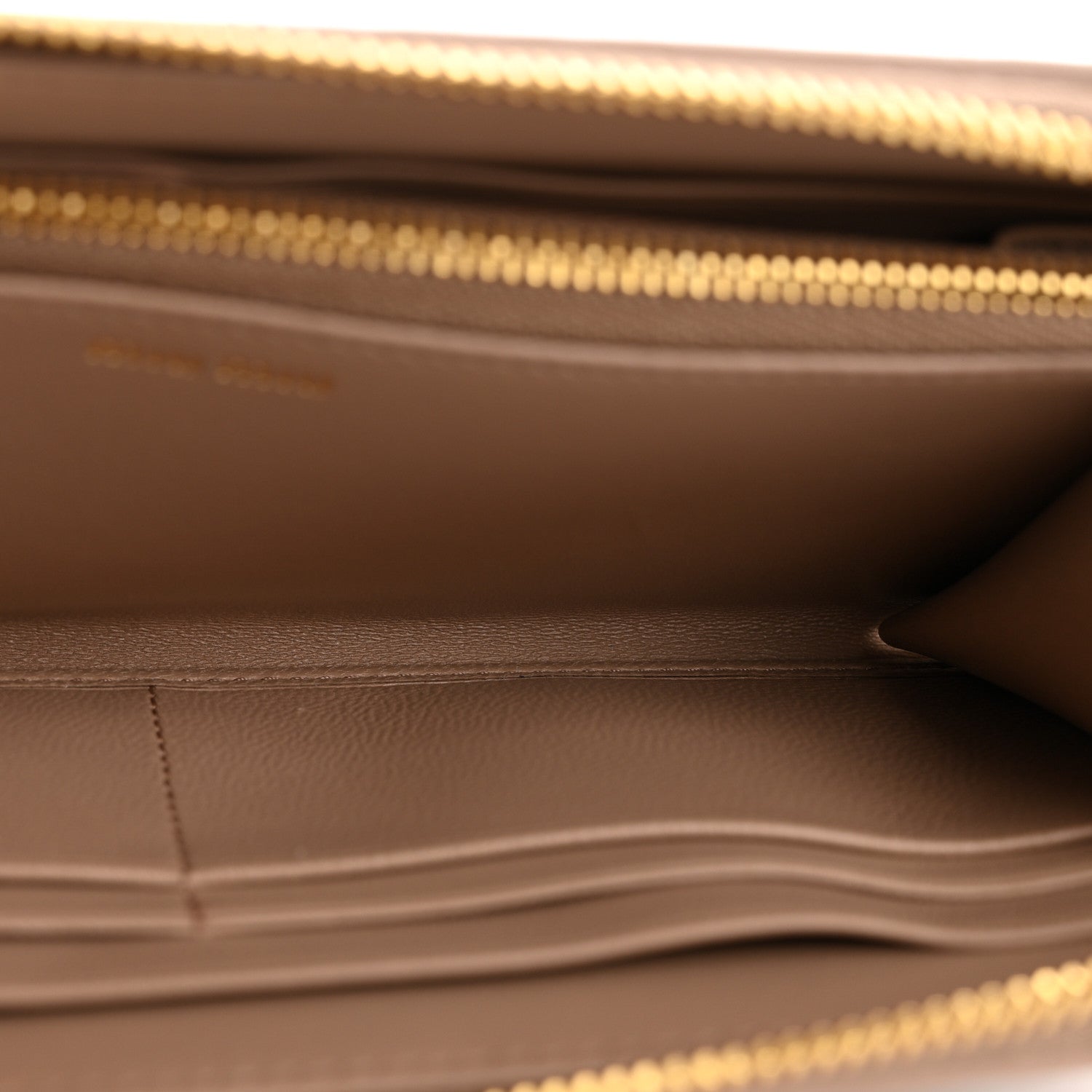 Miu Miu Matelasse Large Zip Around Wallet Cammeo 6 of 11