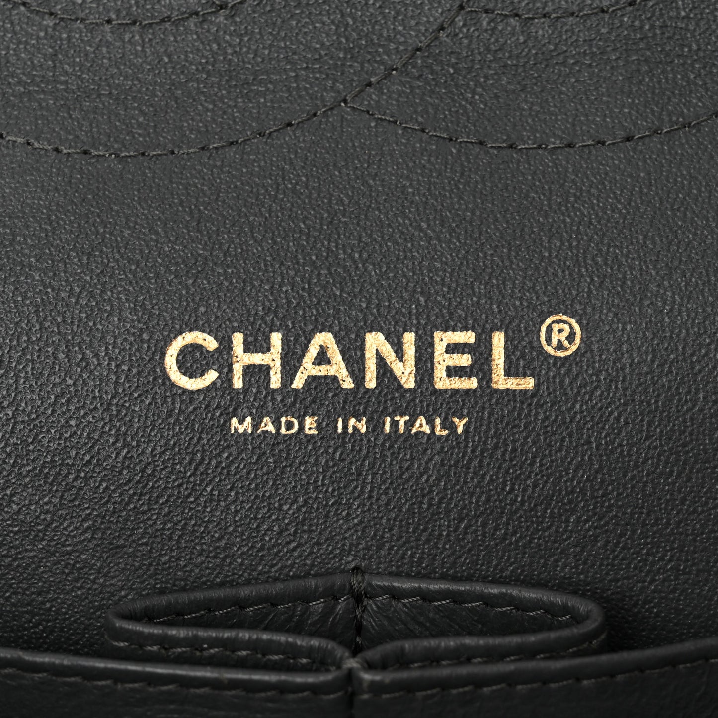 Lambskin Quilted Jumbo Double Flap Dark Grey