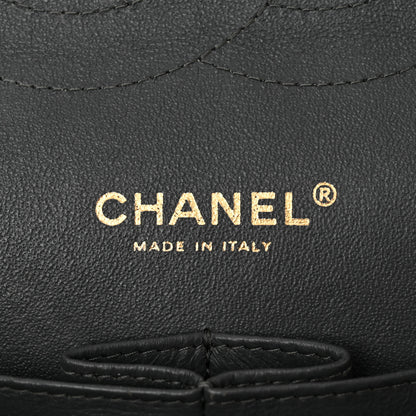 Chanel Lambskin Quilted Jumbo Double Flap Dark Grey 6 of 16