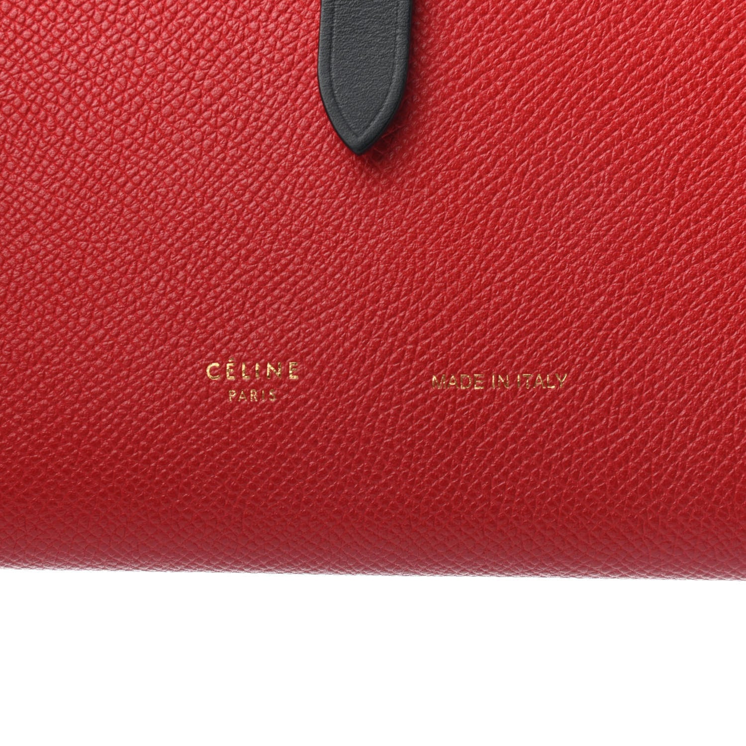 Celine Grained Calfskin Large Multifunction Strap Wallet Coquelicot 5 of 8