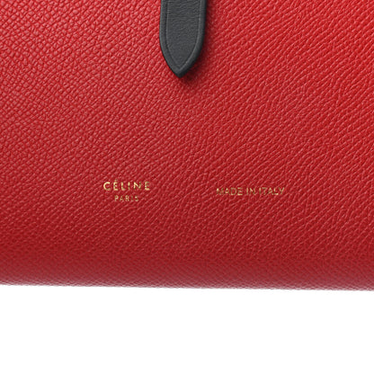 Celine Grained Calfskin Large Multifunction Strap Wallet Coquelicot 5 of 8