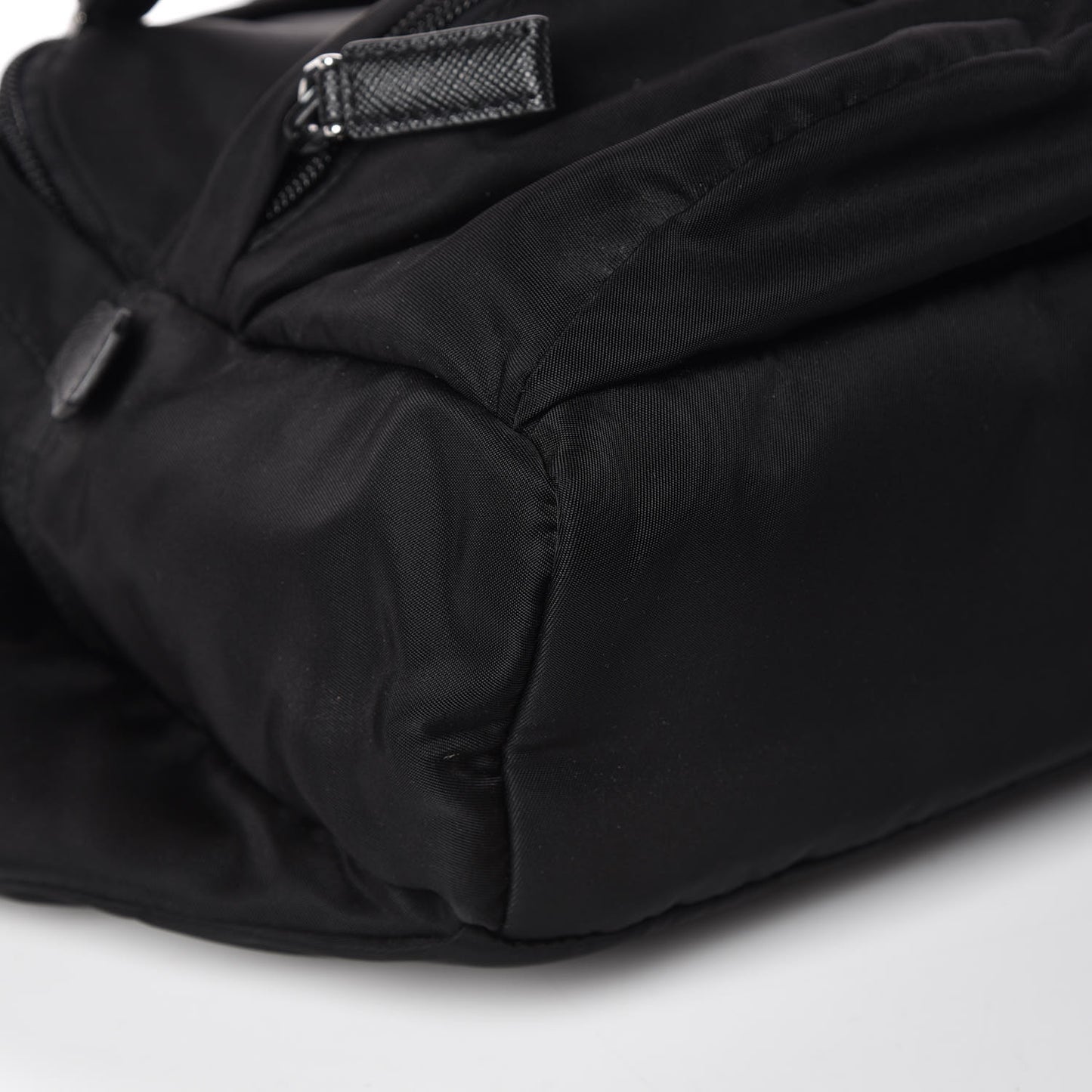 Tessuto Nylon Saffiano Belt Bag Black