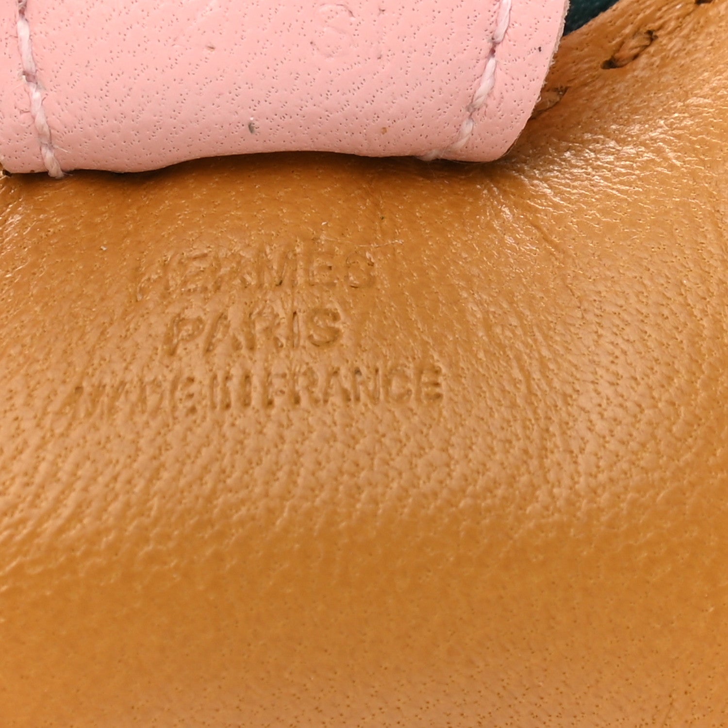 Hermes Milo Lambskin Grigri Rodeo Horse Bag Charm PM Sesame Malachite Rose Sakura 3 of 4