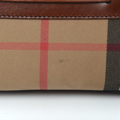 Burberry House Check Bridle Calfskin Medium Alchester Bowling Bag Dark Tan 15 of 17