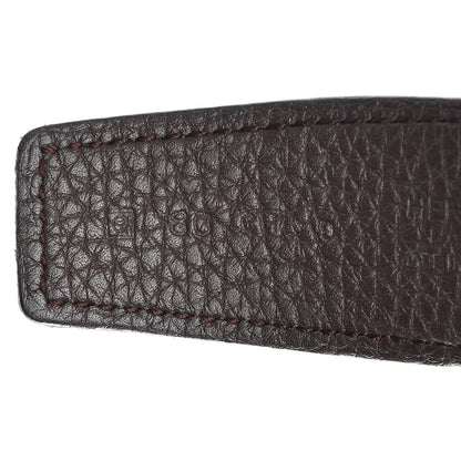 Hermes Box Togo Smile H Belt 80 Black Chocolate 5 of 6