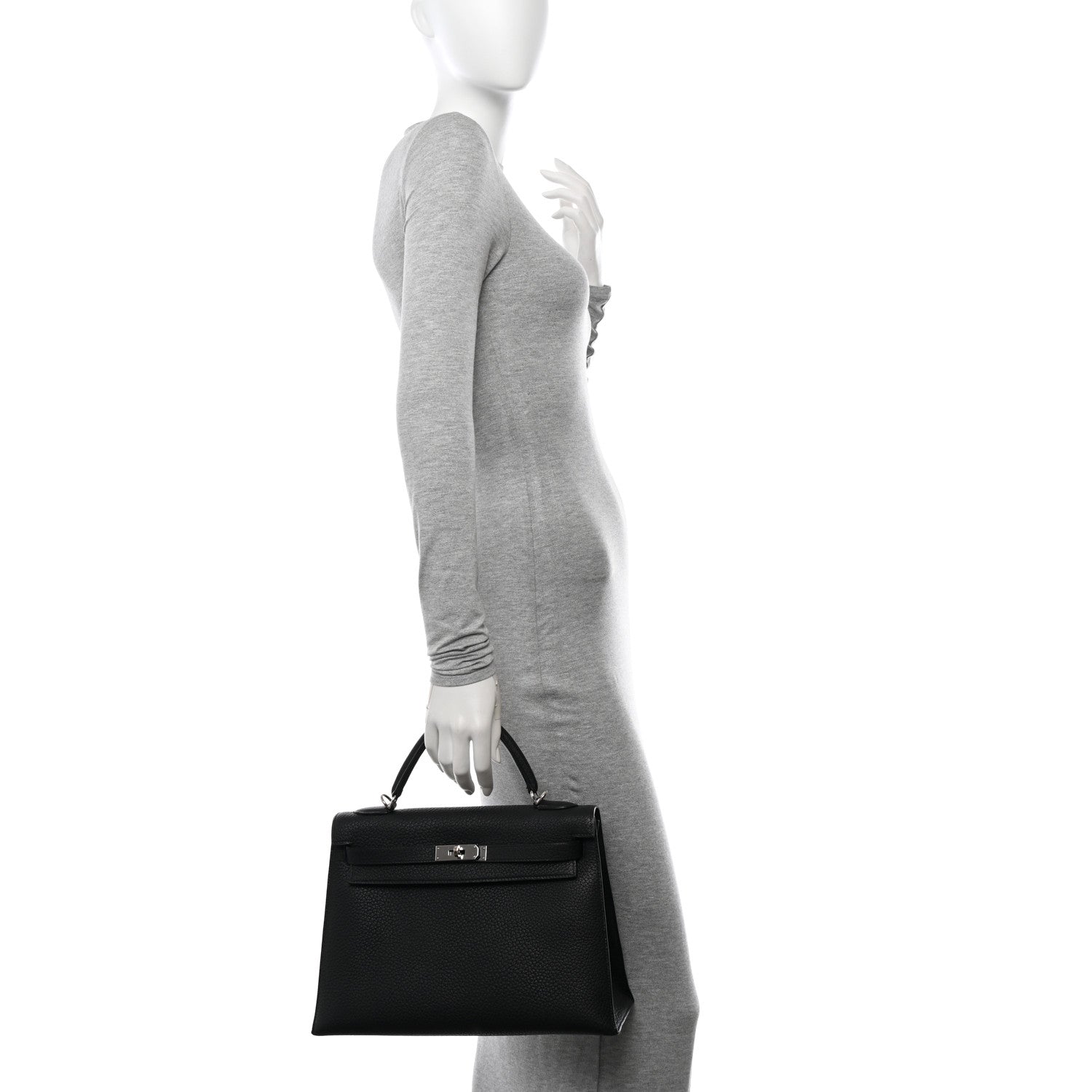 Hermes Fjord Kelly Sellier 32 Black 2 of 12