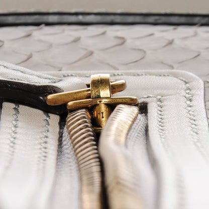 Celine Python Smooth Calfskin Micro Luggage Pearl 7 of 8