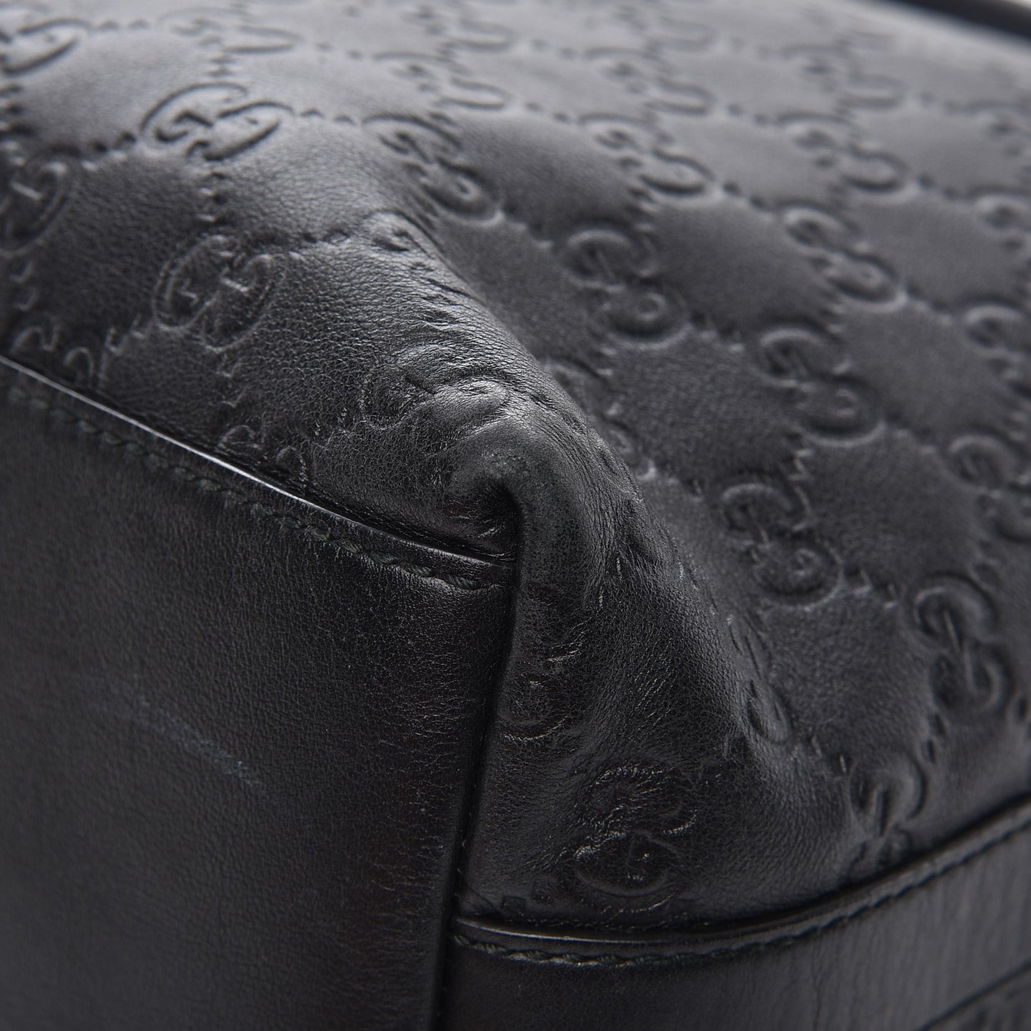 Guccissima Small Miss GG Hobo Black