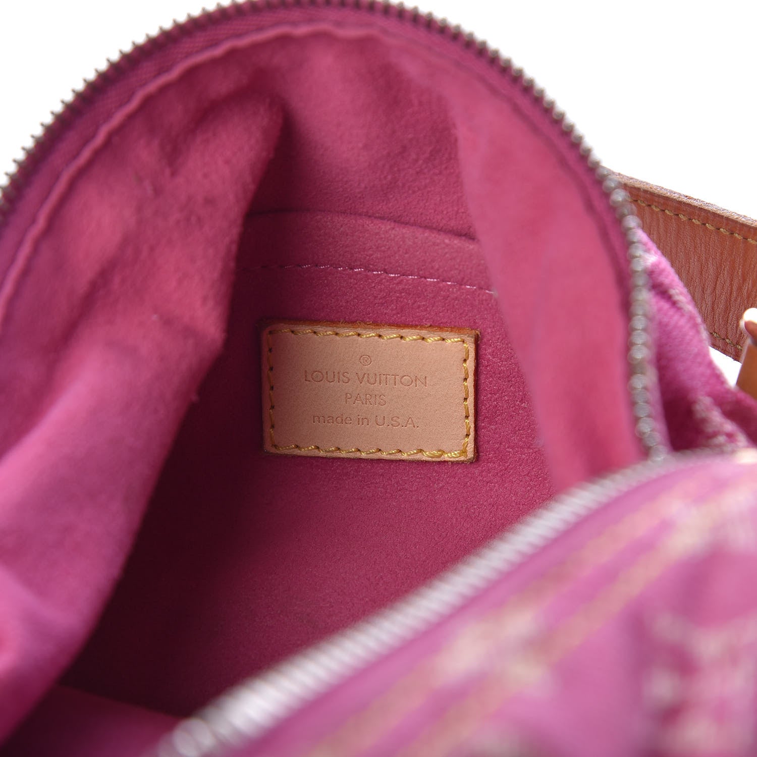 Louis Vuitton Denim Baggy PM Fuchsia 6 of 12