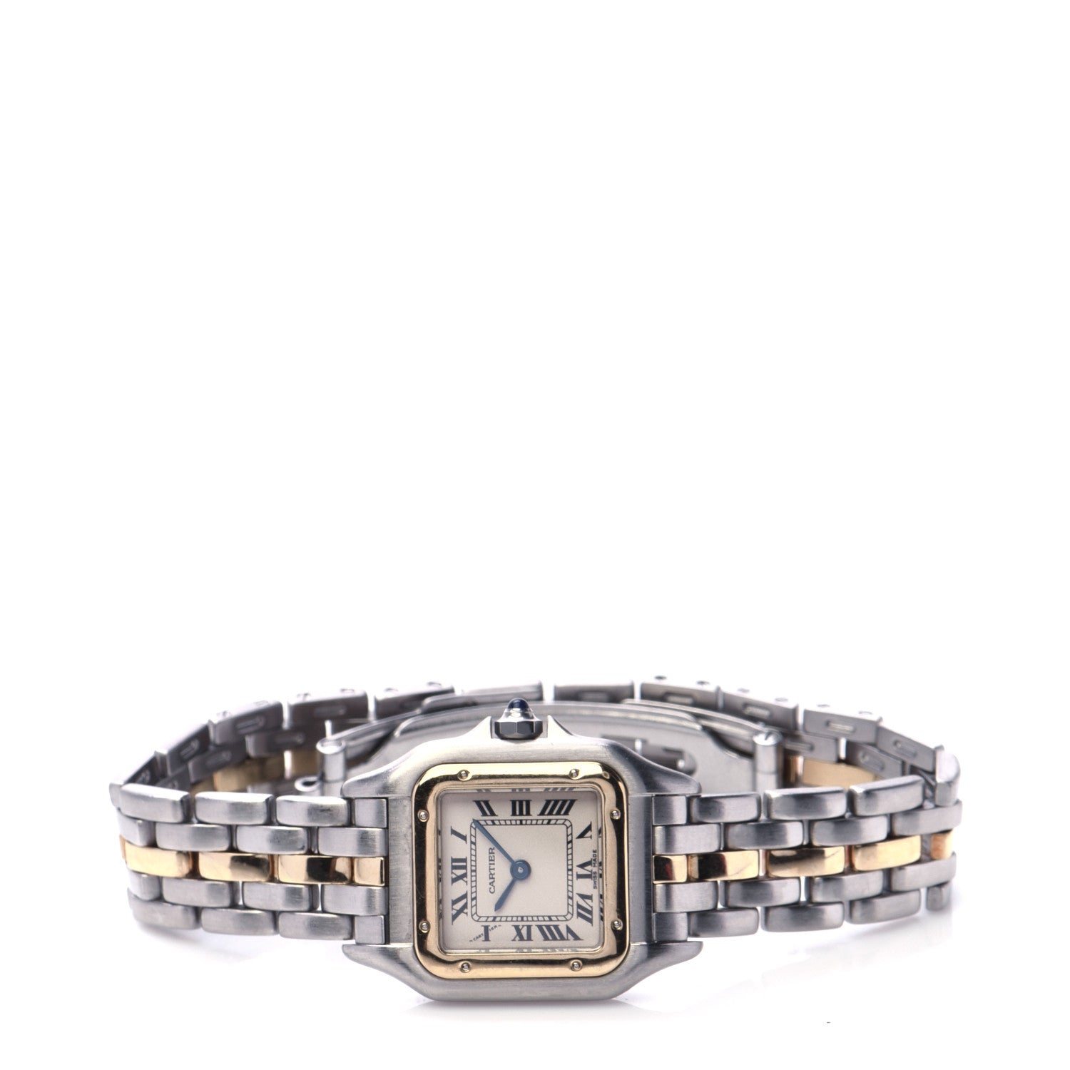 Cartier Stainless Steel 18K Yellow Gold 22mm Panthere Quartz Watch 2 of 6