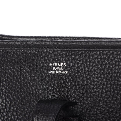 Hermes Taurillon Clemence Evelyne III PM Black 6 of 8