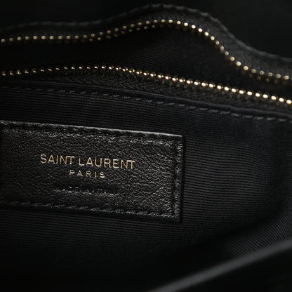 Saint Laurent Patent Y Quilted Monogram Toy Loulou Crossbody Bag Black 6 of 10