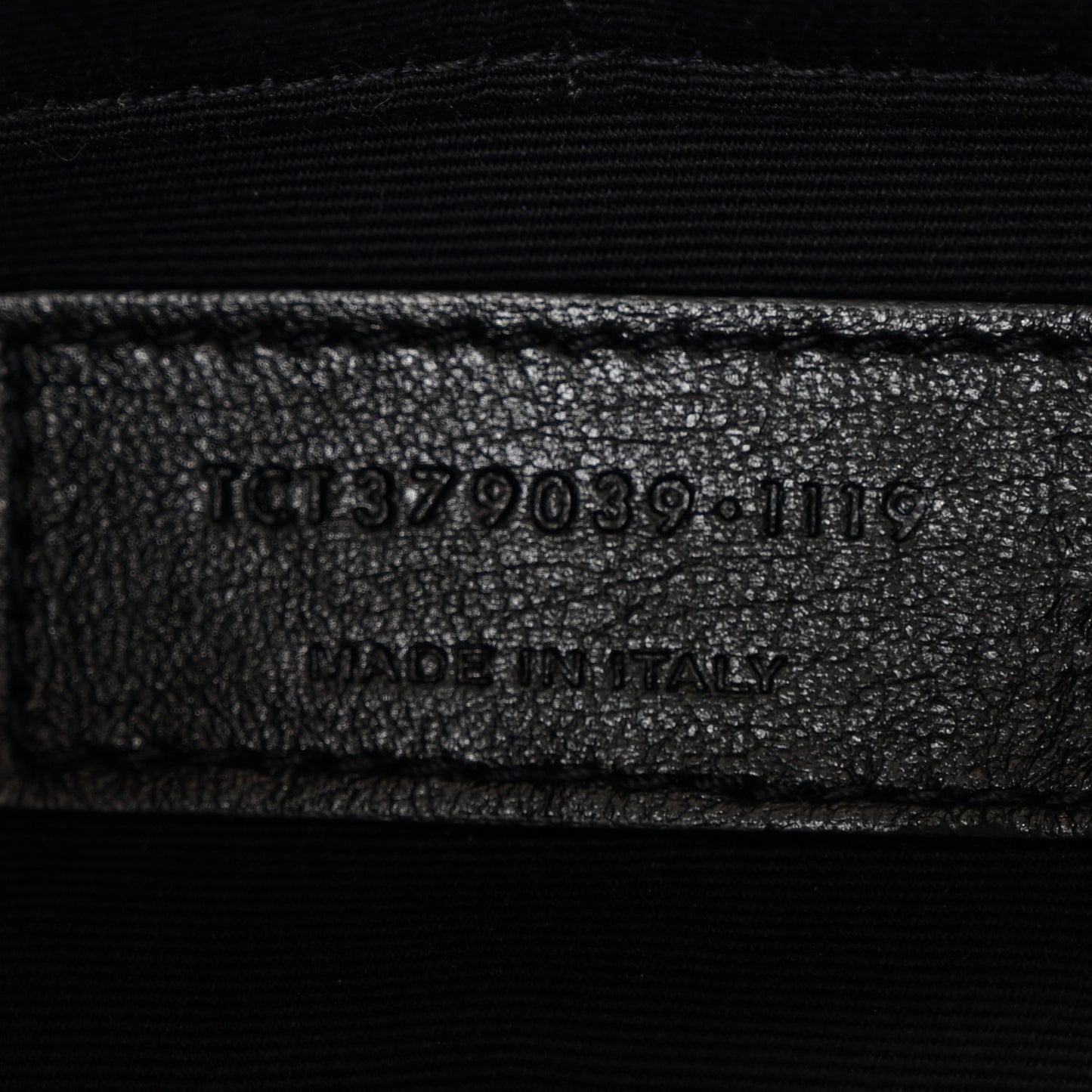 Calfskin Matelasse Chevron Monogram A5 Wristlet Black
