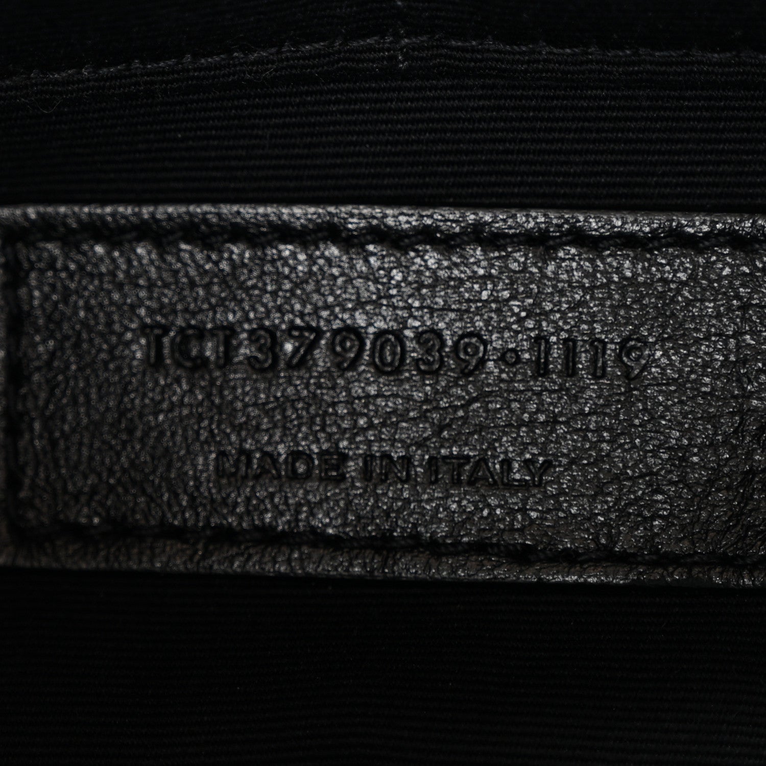 Saint Laurent Calfskin Matelasse Chevron Monogram A5 Wristlet Black 7 of 8