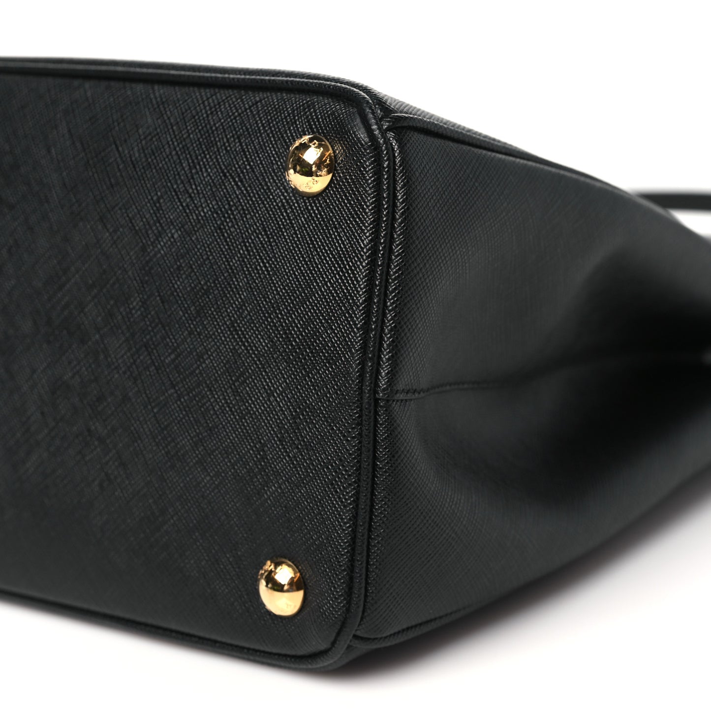 Saffiano Lux Large Galleria Double Zip Tote Black