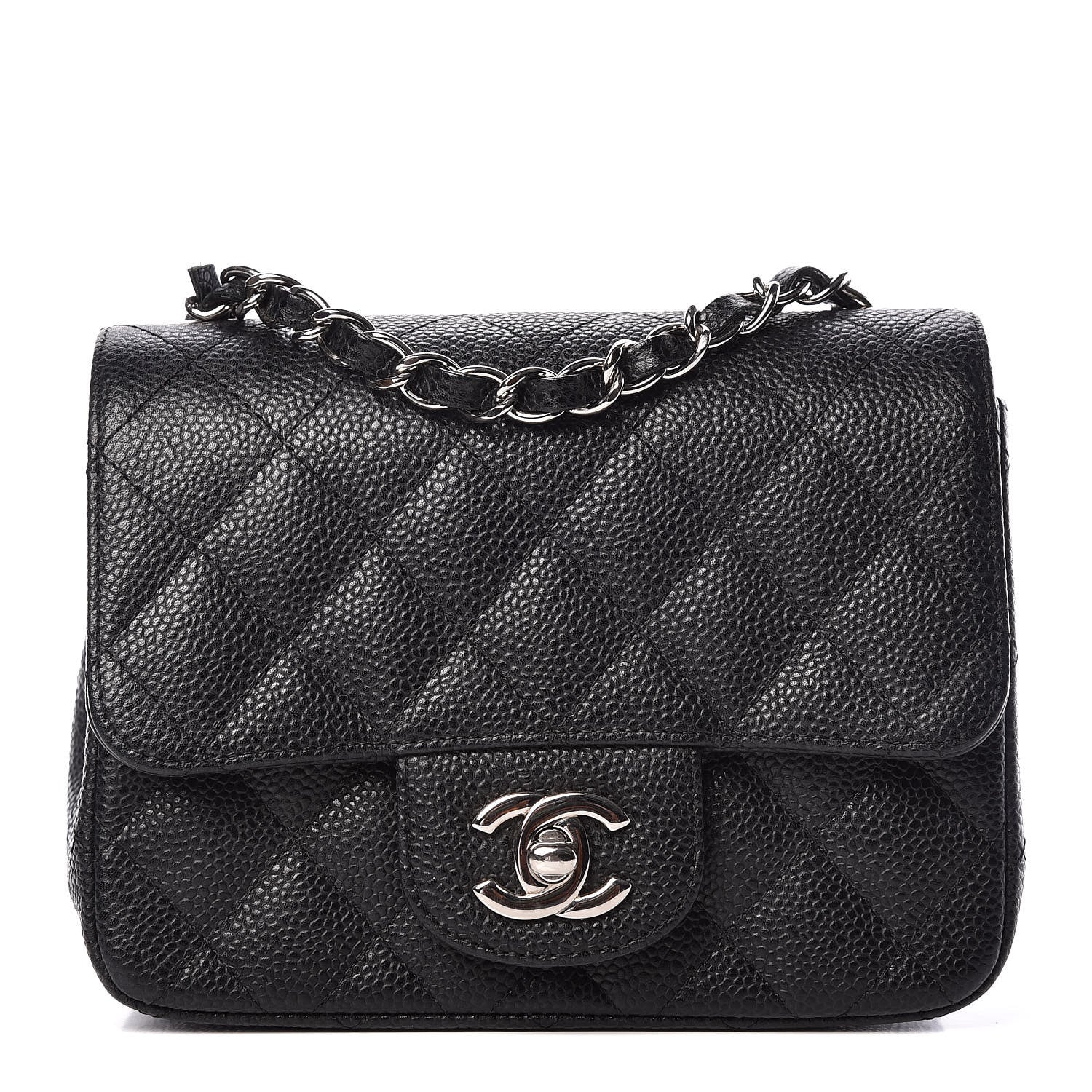 Chanel Caviar Quilted Mini Square Flap Black 1 of 10