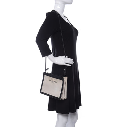 Balenciaga Cotton Canvas Pochette Crossbody Bag Black 2 of 16