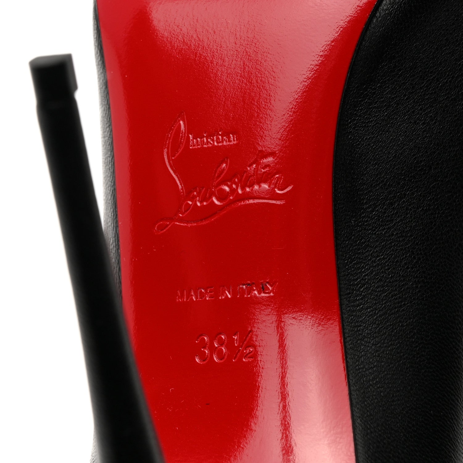 Christian Louboutin Shiny Nappa Kate 100 Pumps 38.5 Black 7 of 10