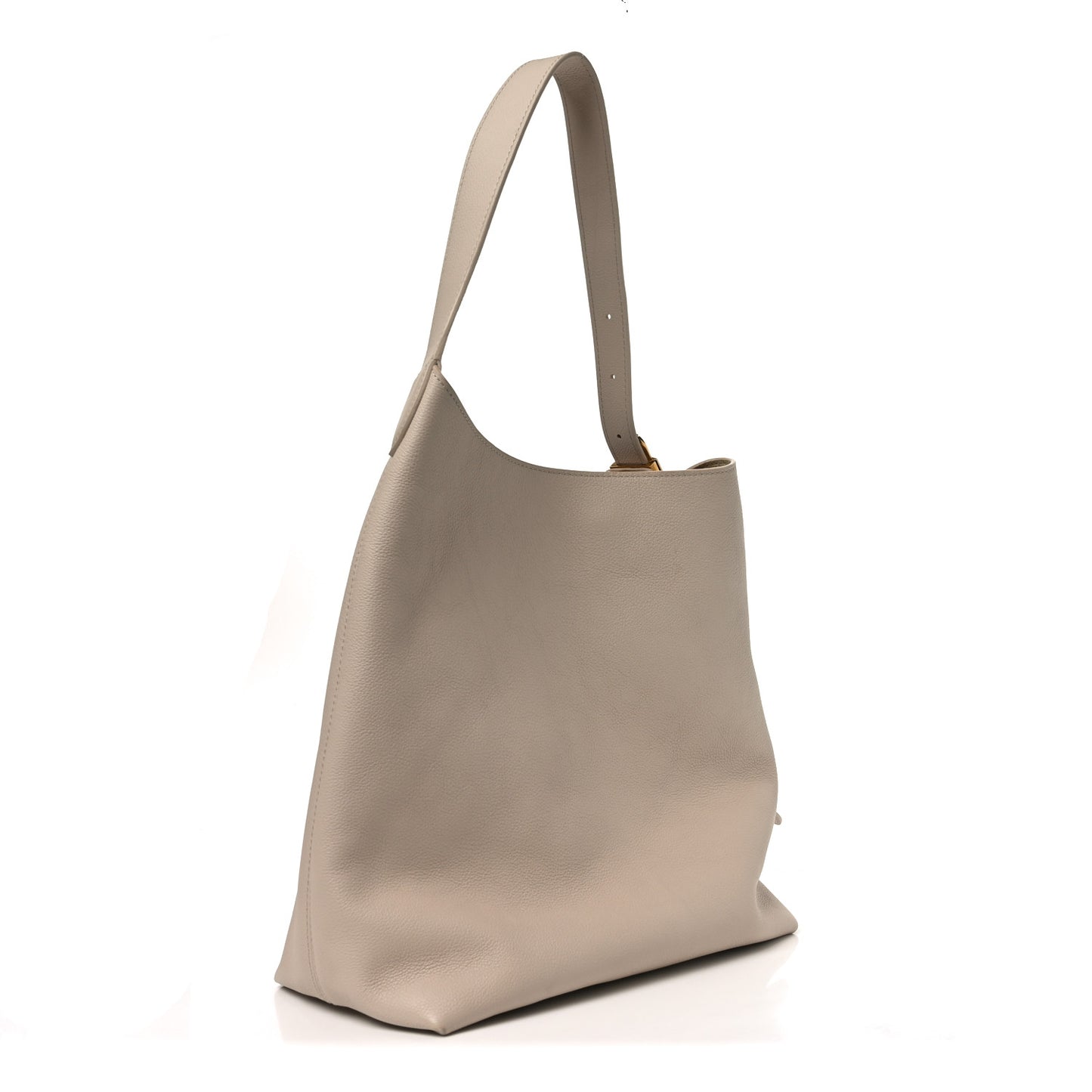 Grained Calfskin Low Key Hobo MM Limestone