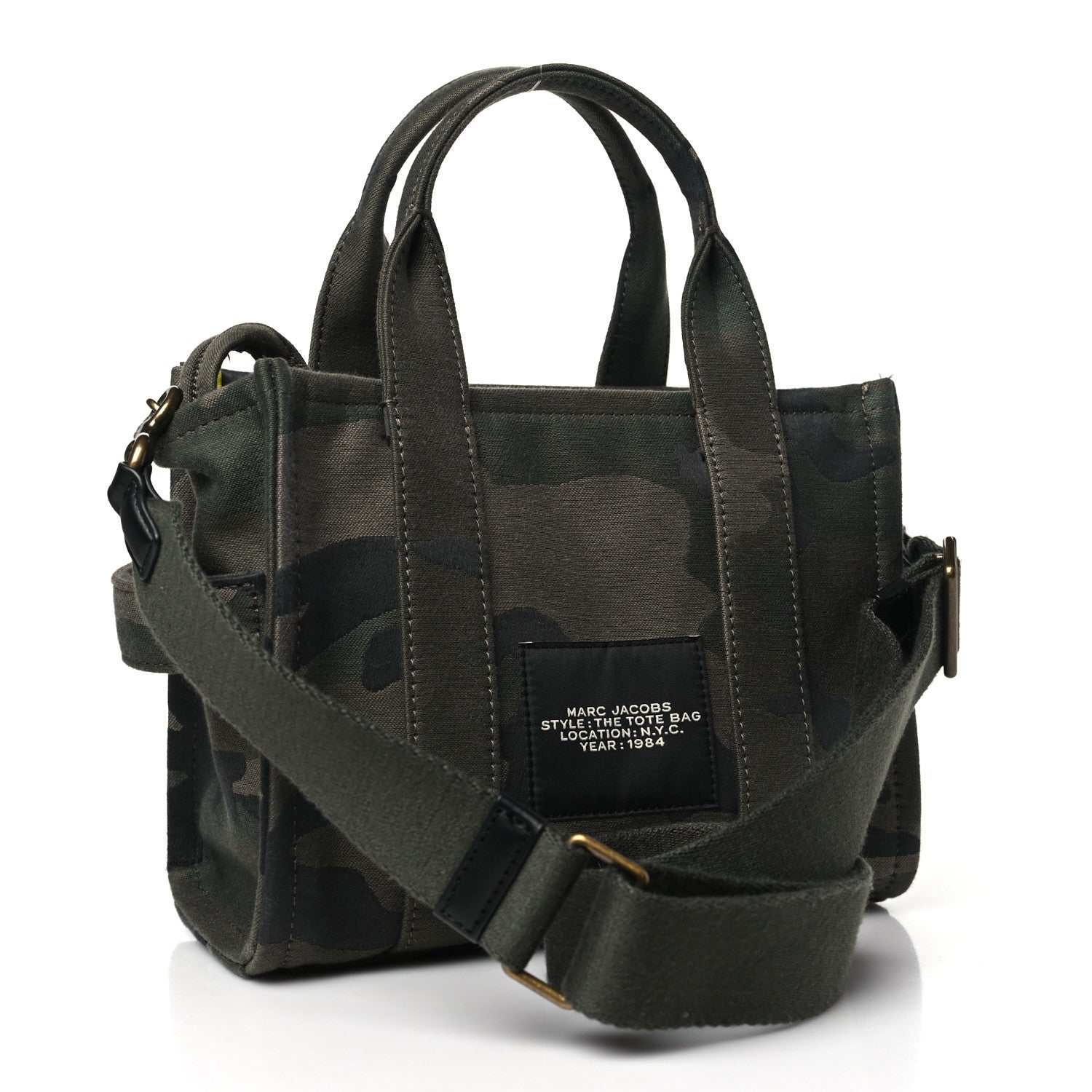 Marc Jacobs Canvas Camouflage Small The Tote Bag Khaki 3 of 10