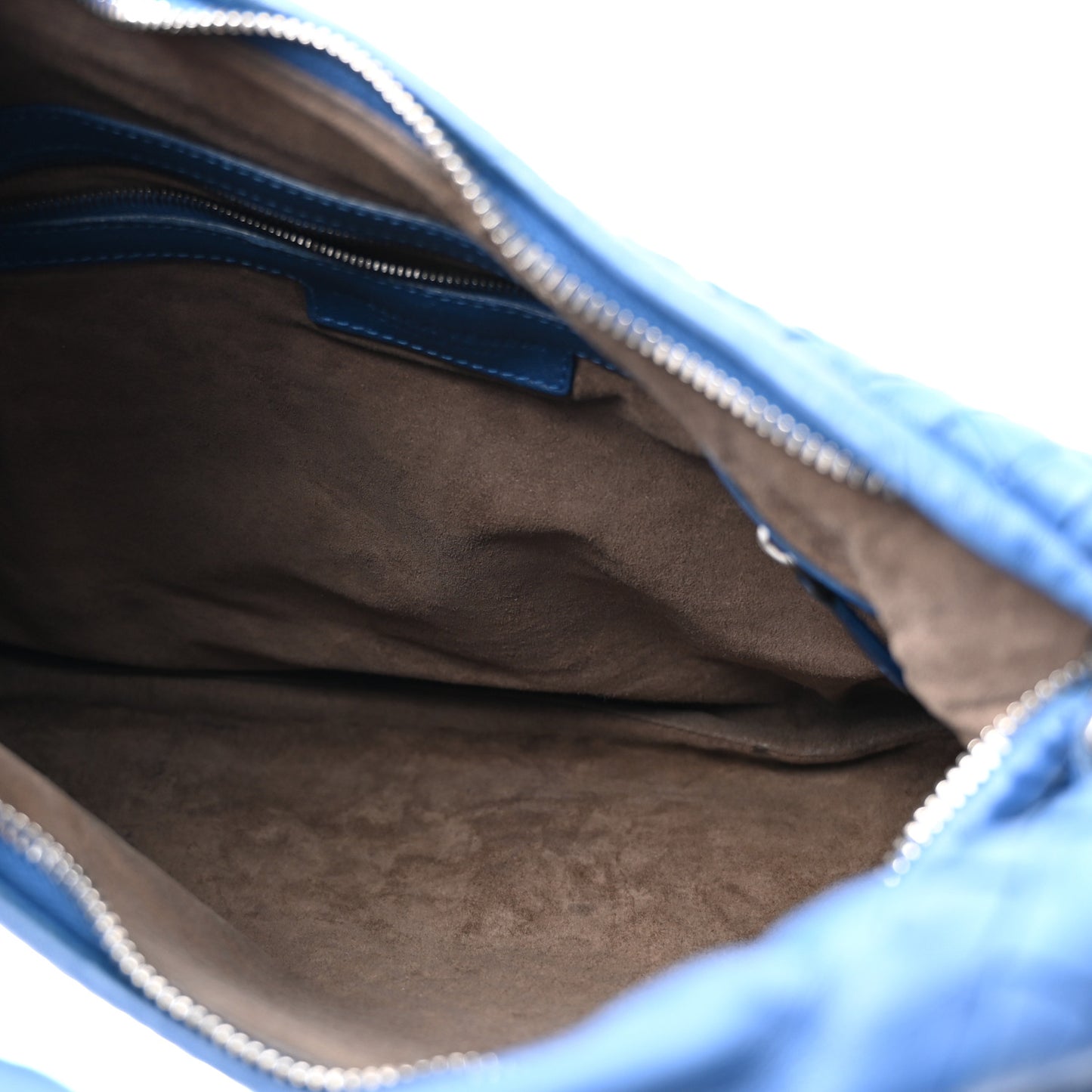 Nappa Intrecciato Medium Veneta Hobo Cobalt