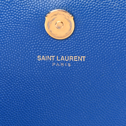 Saint Laurent Grain De Poudre Small Classic Monogram Kate Satchel Royal Blue 6 of 13
