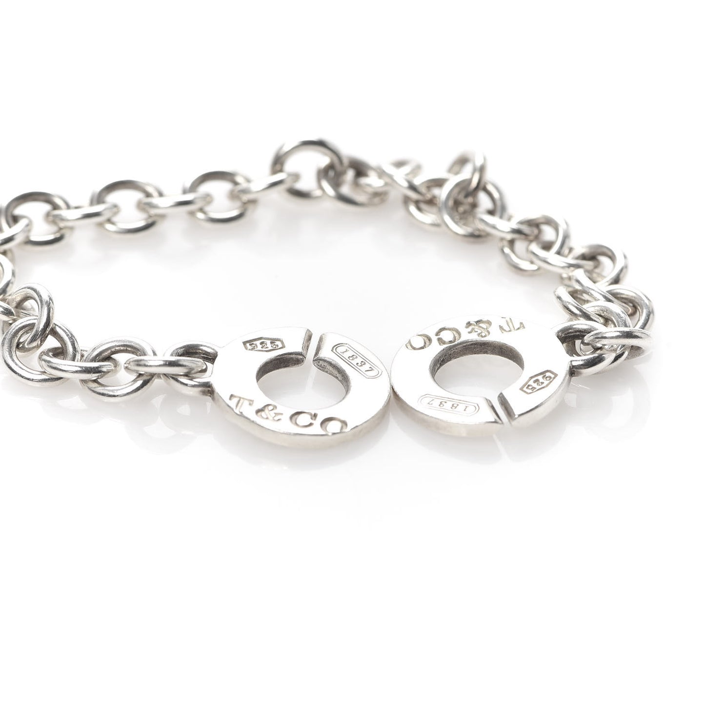 Sterling Silver 1837 Circle Clasp Bracelet