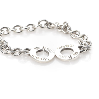Tiffany Sterling Silver 1837 Circle Clasp Bracelet 4 of 5