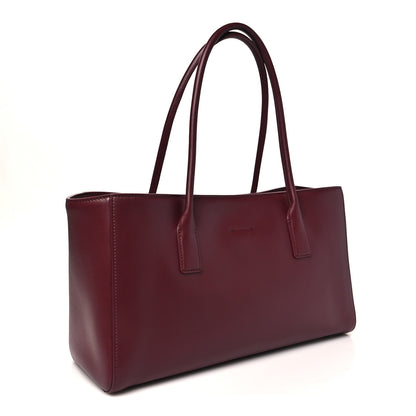 Chanel Calfskin Archetype Small Shopping Tote Dark Burgundy 3 of 10