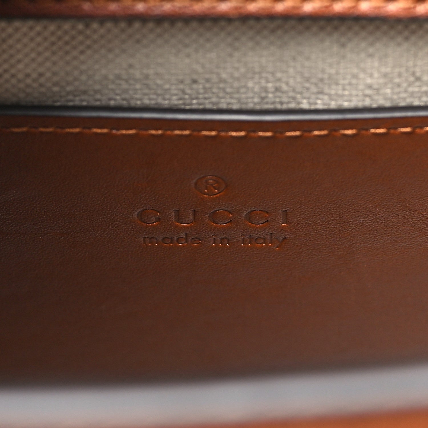 Gucci New Canvas Charisma Calfskin Crystal GG Monogram Mini Diana Tote Bag Camel Ebony 6 of 10