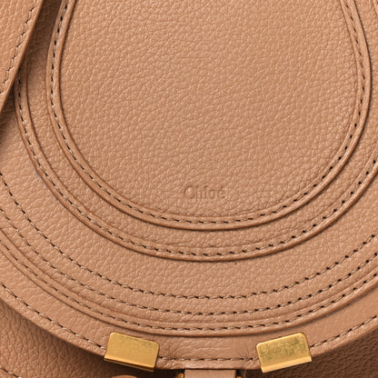 Chloe Grained Calfskin Small Marcie Saddle Bag Light Tan 8 of 10