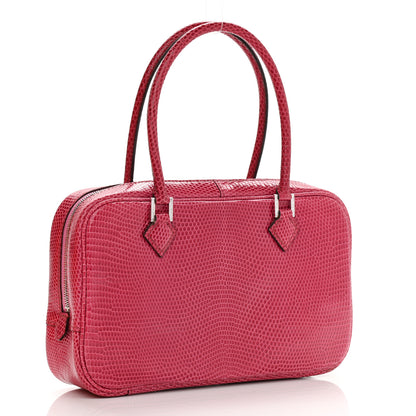 Hermes Shiny Lizard Diamond Plume Elan 22 Fuchsia 3 of 12
