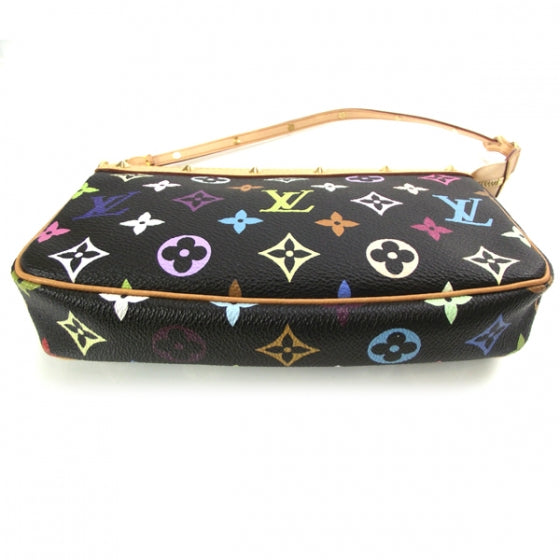 Louis Vuitton Monogram Multicolor Pochette Accessories Black 4 of 8