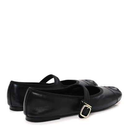Chanel Lambskin Mary Jane Flats 40 Black 5 of 10