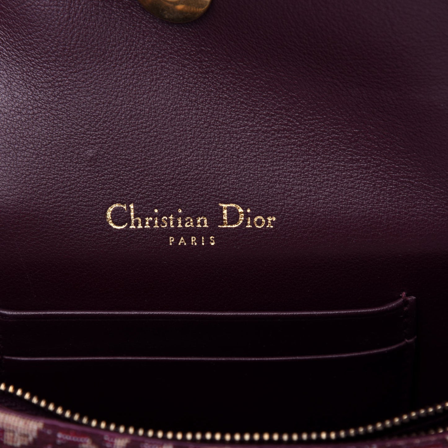 Oblique Saddle Belt Bag Bordeaux